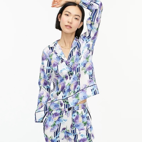 J. Crew Tops - J.Crew Drapey floral print top
